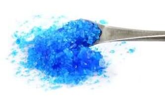 Copper sulfate is used against nail fungus